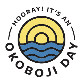 Hooray It's An Okoboji Day logo